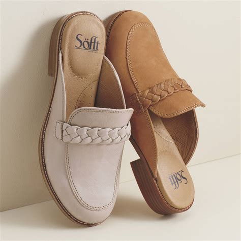 slide loafers by sofft.